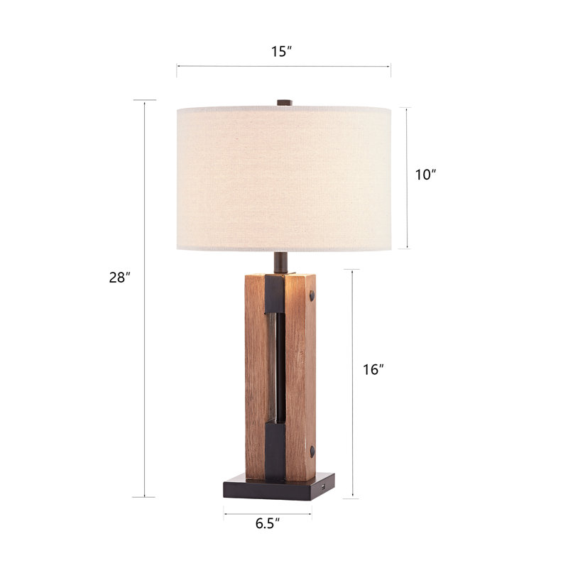 Ensemble de lampes de table 28 po avec USB Carlisha