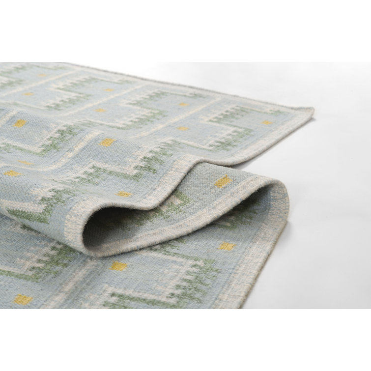 Freya Geometric Hand Woven Wool Rug