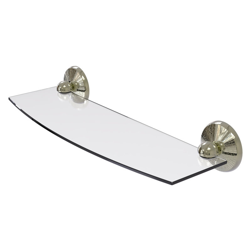 Tilney Bracket Shelf, 18", Polished Nickel