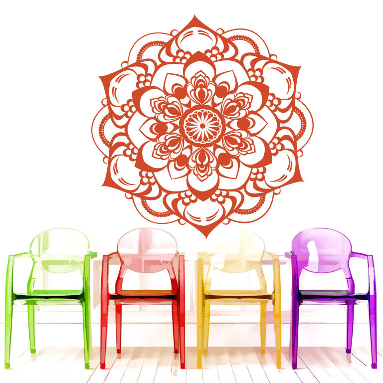 Religious & Spiritual Non-Wall Damaging Wall Decal, Orange