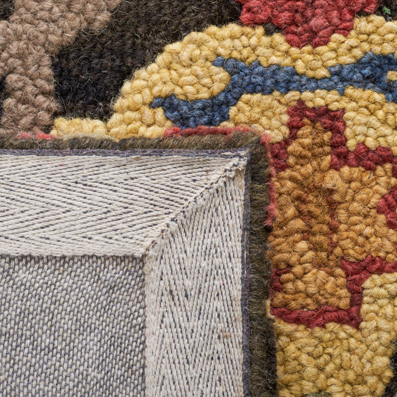 Pinson Floral Wool Hand Tufted Area Rug, Rectangle 69 x 122 cm
