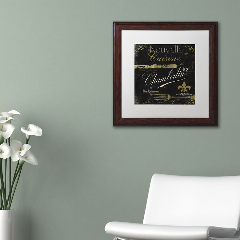 Jadaya «La Cuisine IV», affiche vintage encadrée, H 11 po x l 14 po x P 0,5 po, Blanc