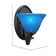 Zilo Wall Sconce Shown In Graphite Finish With 7" Blue Italian Glass