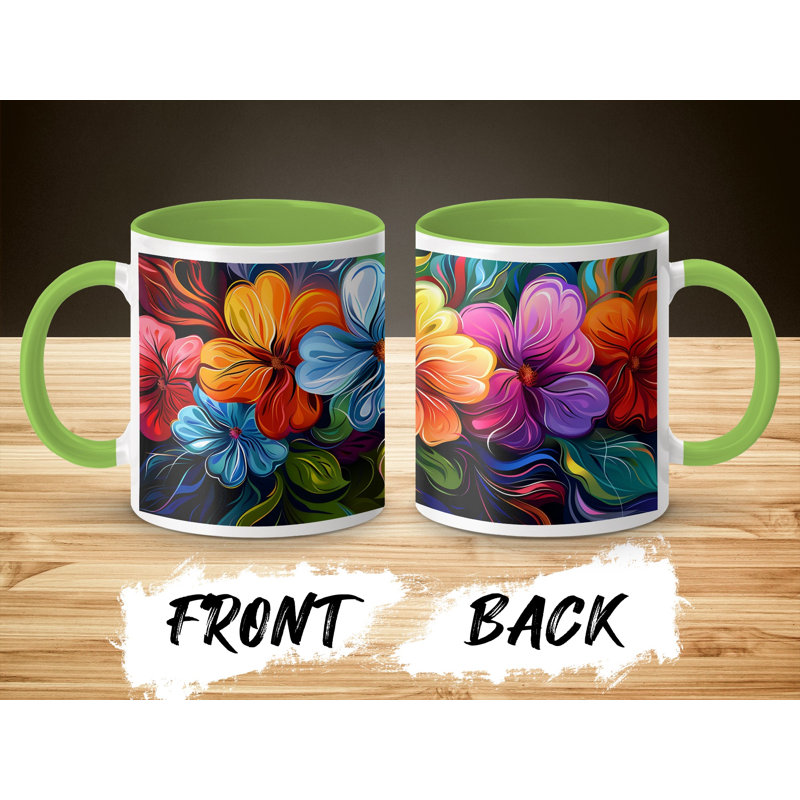 Ceramic Coffee Mug, Light Green