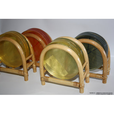 6 Piece Coaster Set With Holder