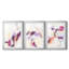 Polaire magenta I - reproduction sur mesure encadrée de qualité supérieure - 3 pièces-857612446-857612432