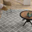 Tapis géométrique en laine / coton noué à la main Alimatou-1257127938