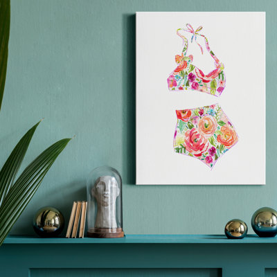Impression sur toile tendue Tropical Swim vêtements III