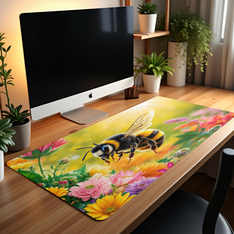 Polyester Desk Pad, 14.4x12.1