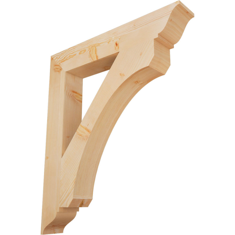 Support lisse Legacy, Sapin de Douglas, H 44 po x l 5,5 po x P 38 po