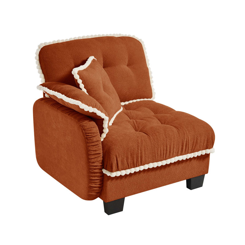 Sofa LSF Chenille -Orange, Orange