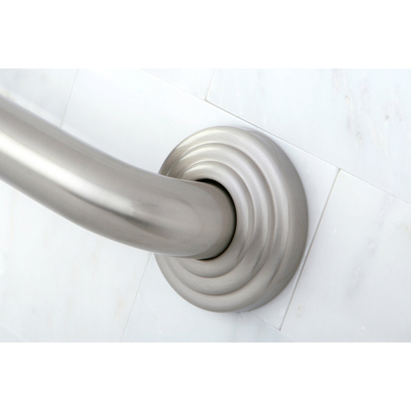 Kingston Brass Restoration 1-1/4 Inch O.D Grab Bar, 24" W, Brushed Nickel