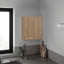 Armoire murale Sterling avec 1 porte et 2 tablettes, chêne naturel