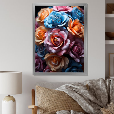 «Abstract Roses Exploded Beauty» sur toile