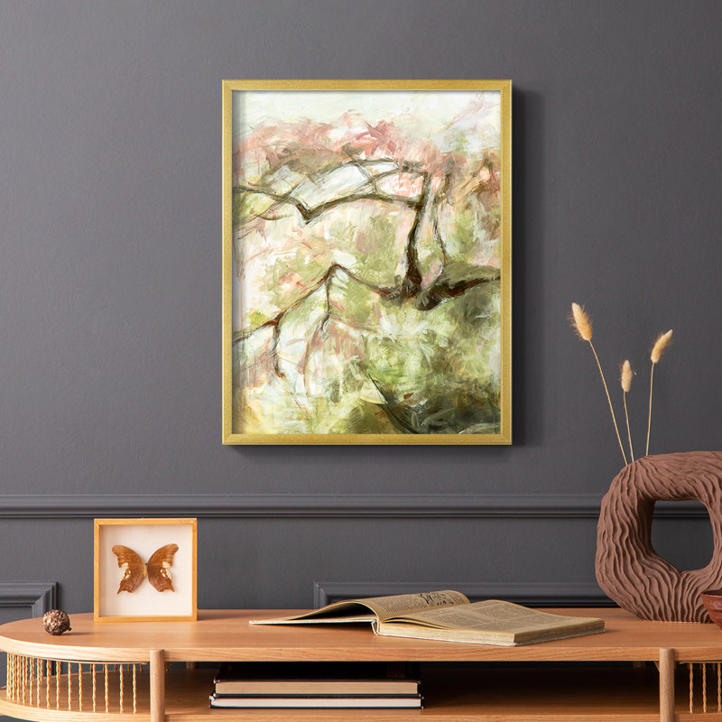 «Spring Diptych I», reproduction encadrée - bois massif, H 14 po x l 11 po