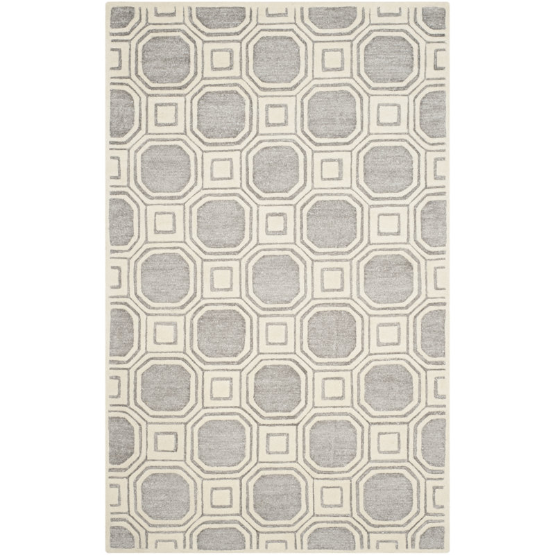 Nita Geometric Hand Woven Area Rug, Rectangle 152 x 244 cm