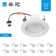 4" LED Ceiling Canless Recessed Lighting Kit with Adjustable Eyeball Dimmable Downlight (Set of 12)