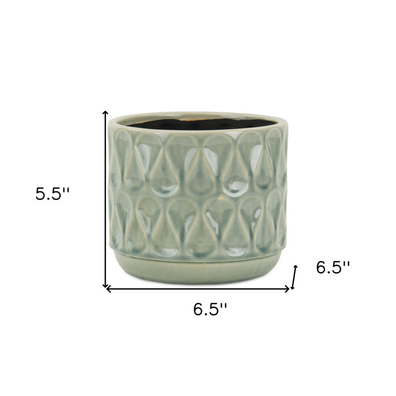 Carneal Handmade Pot Planter, 5.5" H x 6.5" W x 6.5" D