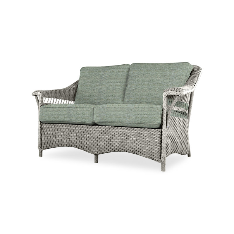 Nantucket Outdoor 2 - Seat Loveseat, Loveboat Mint, Pewter