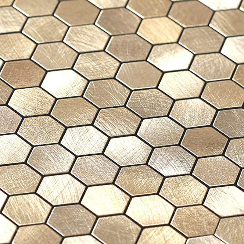 Revêtement mural auto-adhésif hexagonal