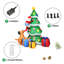Décoration de Noël pour arbre de Noël gonflable 7 pi avec lumières à DEL The Holiday Aisle®
