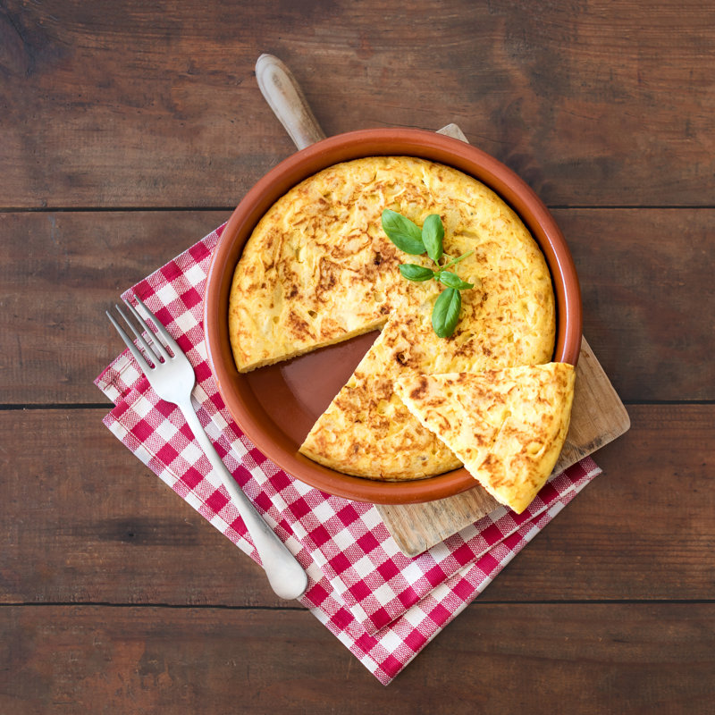 Spanish Omelette - Wrapped Canvas Print, 122cm H x 122cm W x 3.8cm D