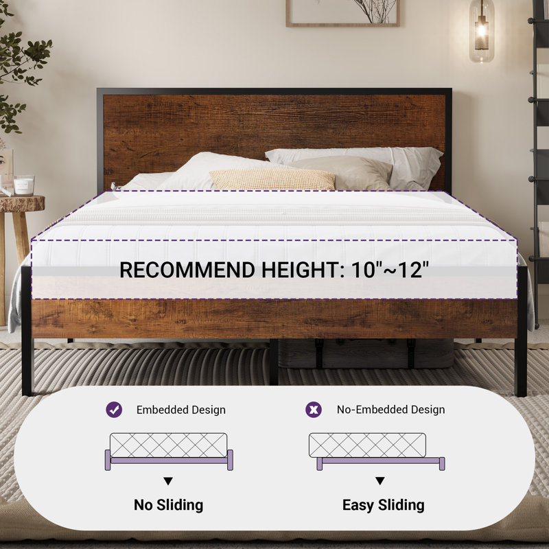 Shaurice Platform Bed, Full, Brown