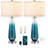 Ensemble de 2 lampes de table en verre Modern