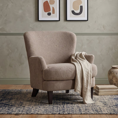 Fauteuil club Boucle avec pieds et accoudoirs