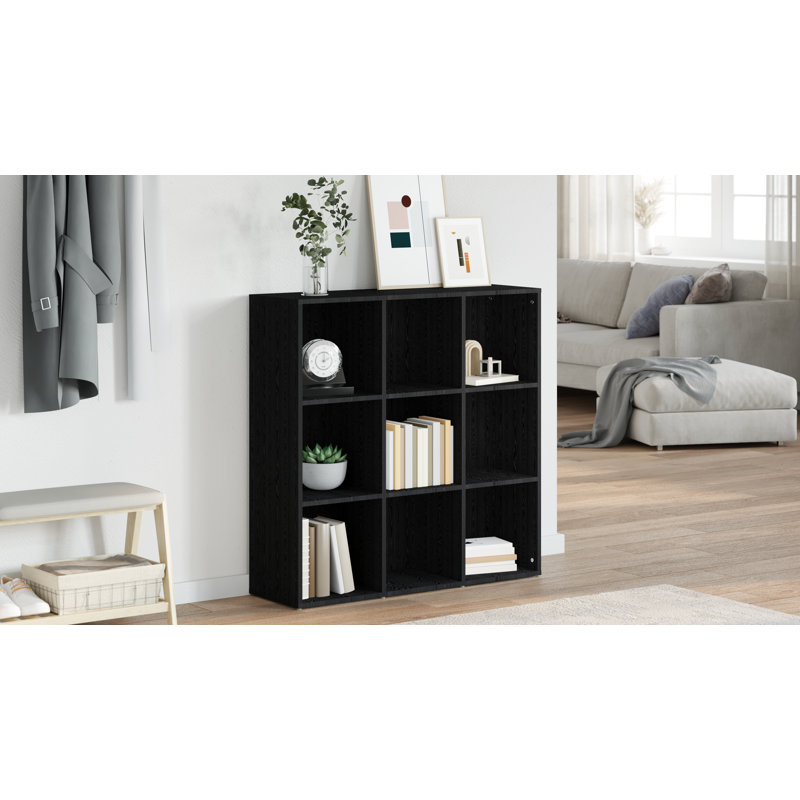 Yeats Book Cabinet 98x29x97,5 cm Engineered Wood, Black