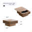 Table basse 31,5 "carrée avec rangement-373738621
