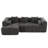 Grey Modular For Living Room, 101.2". High Foam Construction. Chic Curved . 3 Square Pillows & 2 Bolster Included. Back. American Design Influence. 50.4" Width. 27.2" Height. 111.77Lbs. Chenille-202805737-202805740