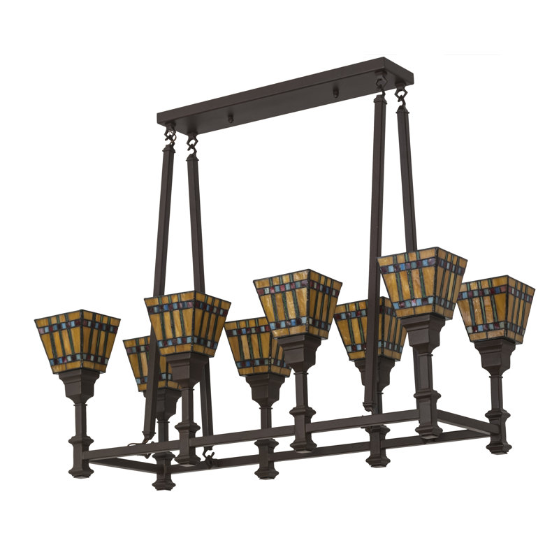Lustre linéaire ombré 8 lumières Birdwell
