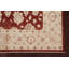 Tapis rouge en laine noué à la main de conception unique 6 pi 1 po x 9 pi 4 po Abderus