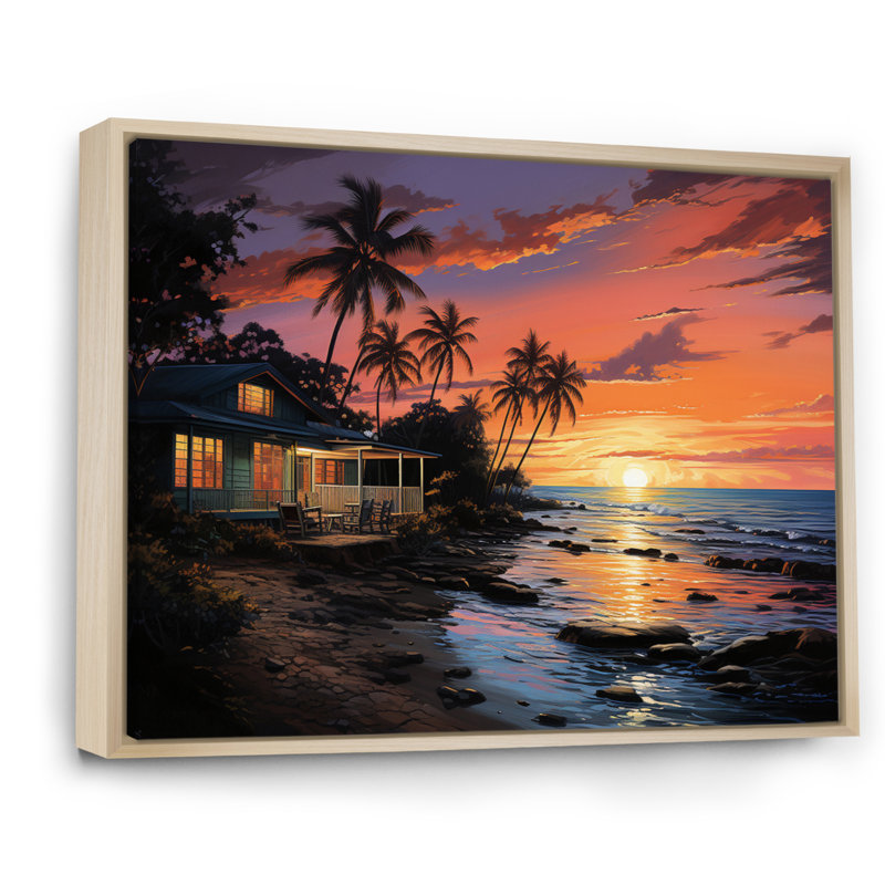 Hotels Lodges Resort Reverie I - Nautical & Beach Canvas Prints, Cadre naturel flottant, H 16 po x l 32 po x P 1 po