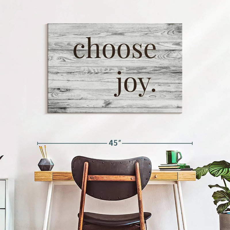 Choose Joy Typography, 26" H x 39" W