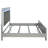 Karmen Metallic Upholstered Tufted Eastern King Panel Bed