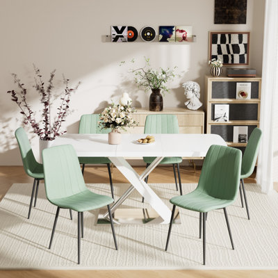 Rectangular Extendable Dining Table set