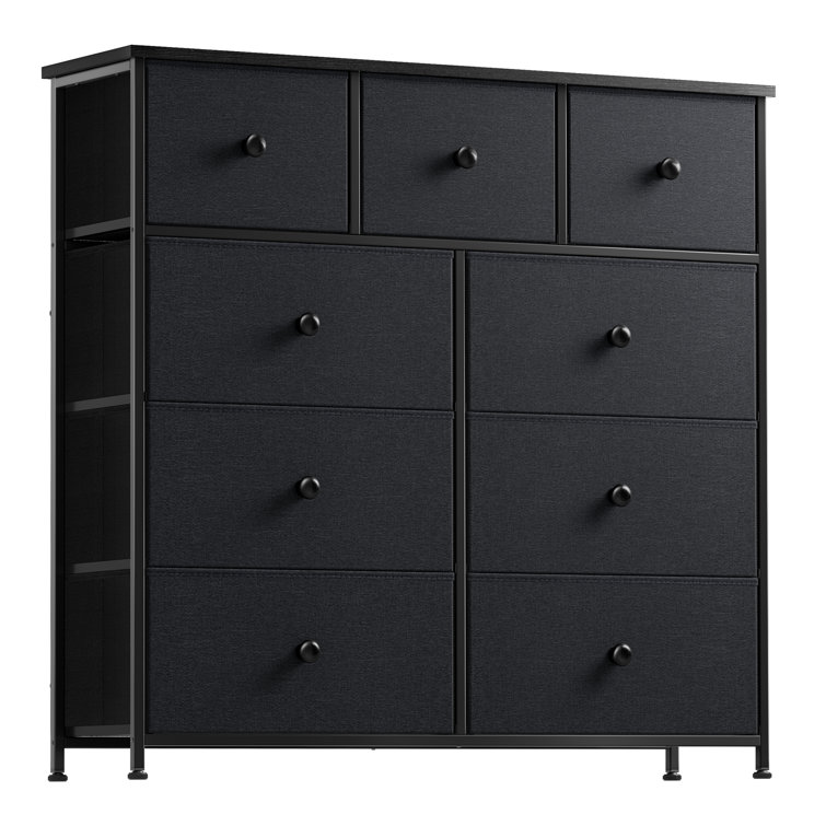 Ebern Designs Ojaswi 9 Dresser, Chest of Drawers with Wide 39'', Easy-Pull  Fabric & Wood Dressers with Top & Reviews