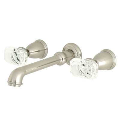 Robinet de salle de bain fixé au mur Krystal Onyx