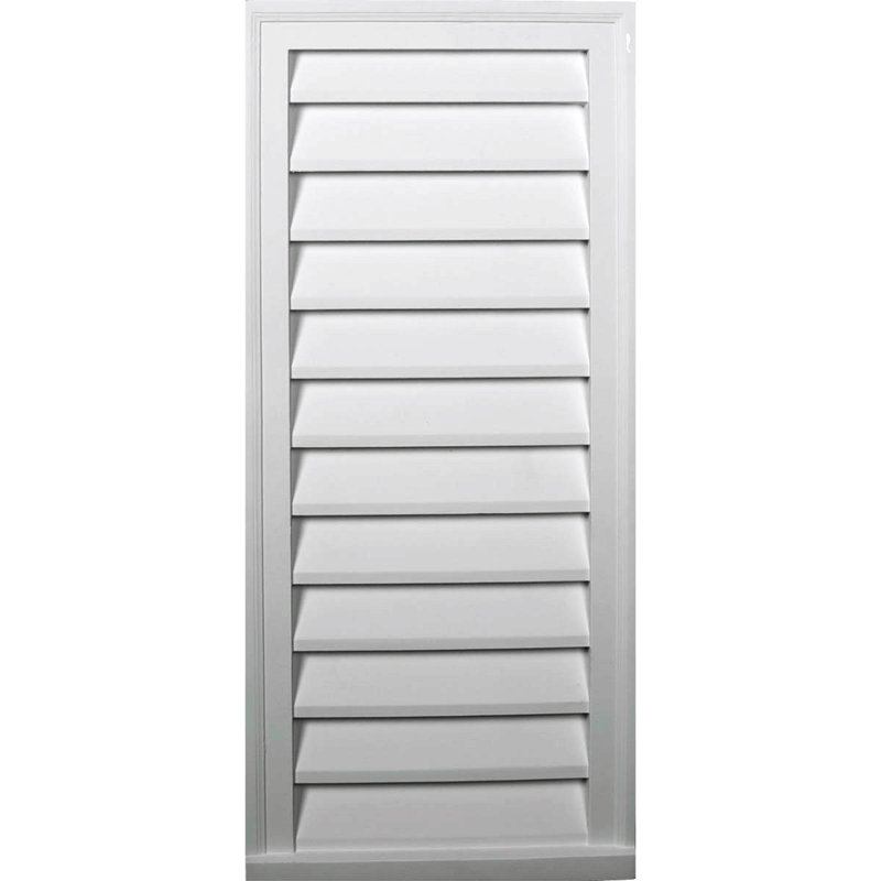 Grille d'aération Urethane Gable, L 15 po x H 29 po, Fonctionnel