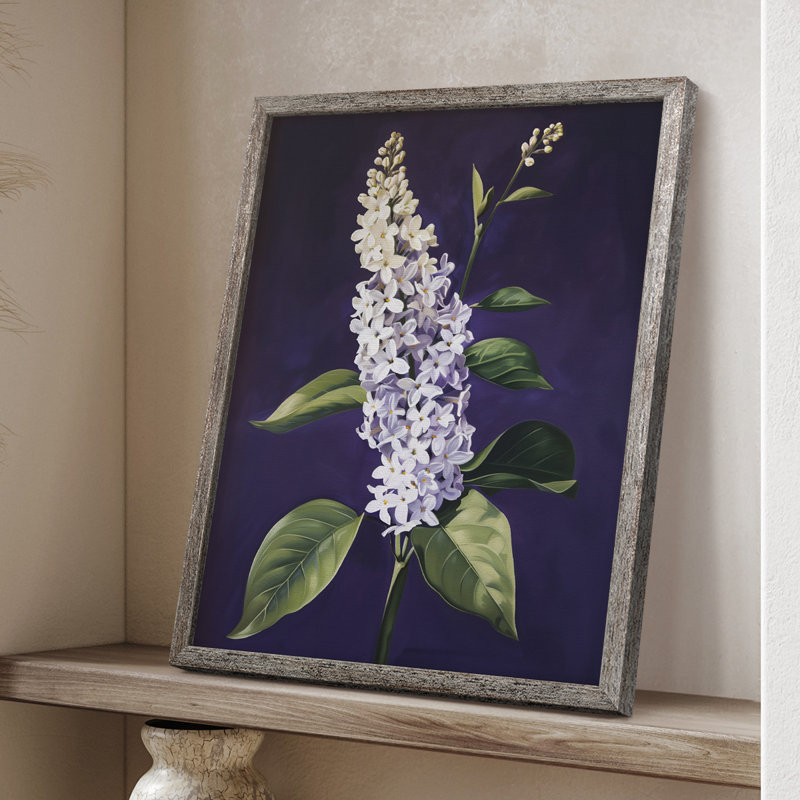 Reproduction encadrée FLORAL Series CCXXVII - bois massif, H 30 po x l 24 po