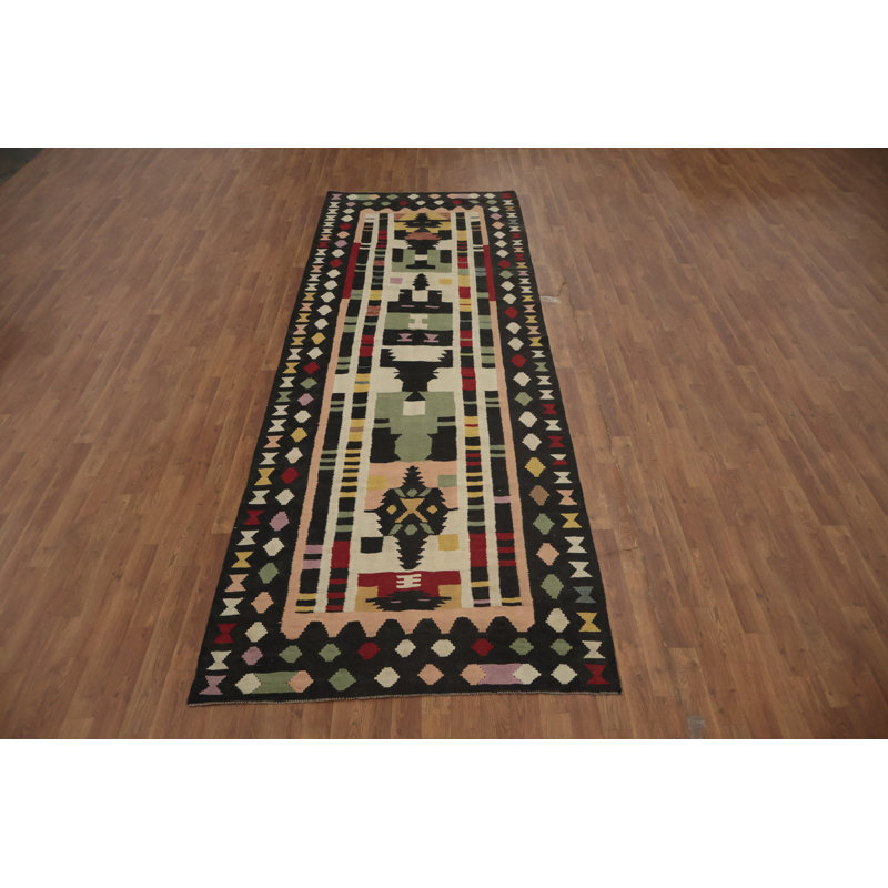 Handwoven Kilim Oriental Runner Rug 4x12