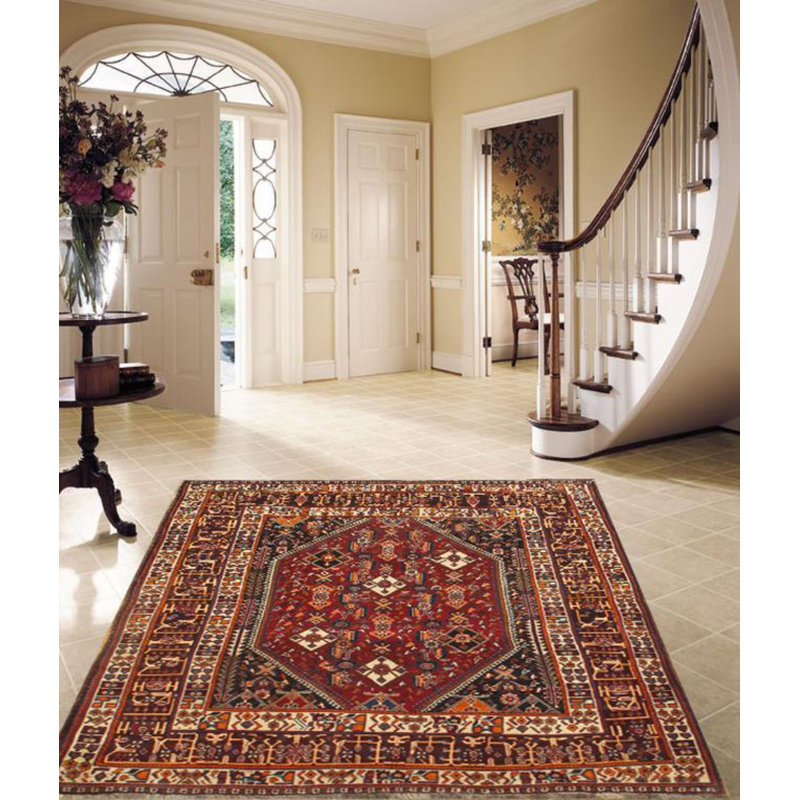 Oriental Area Rug in Rust