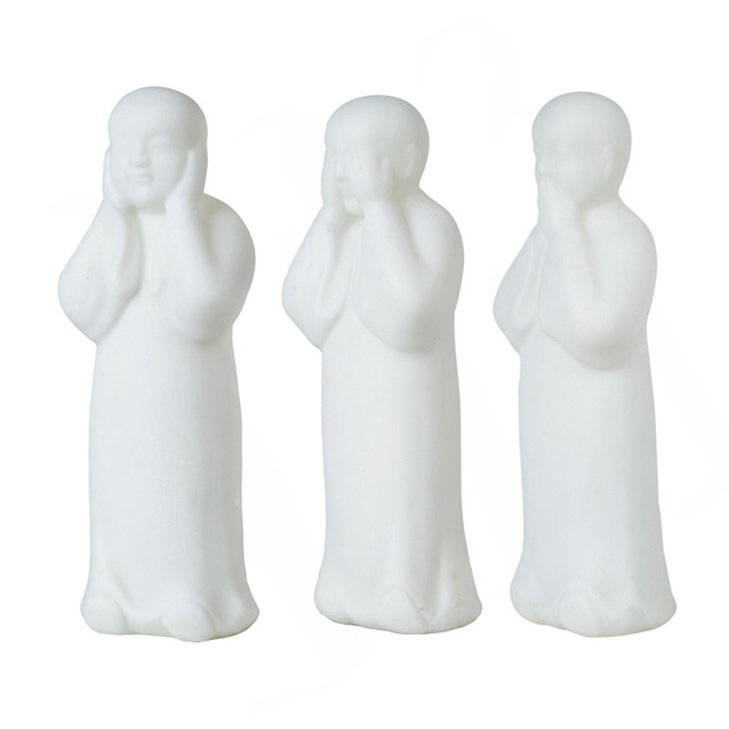 S/3 3.5X3x9.8" Standing Monks