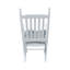 Chaise berçante en bois BLANC, sans passe-partout