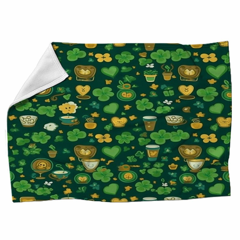 Machine Printed Throw Blanket, 51" W x 60" L