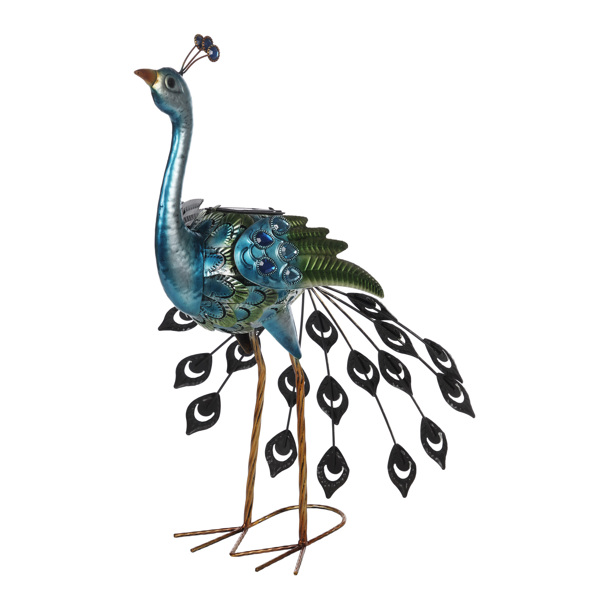 Bungalow Rose Peacock Garden Statue & Reviews | Wayfair