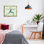 Art mural sur toile flottant debout, pose de yoga gris par Tim Parker
