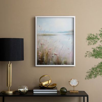 Reproduction florale vintage encadrée CCxxxi - bois massif